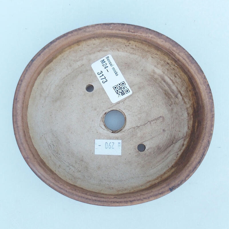 Bol à bonsaï en céramique 15 x 14 x 4 cm, rose