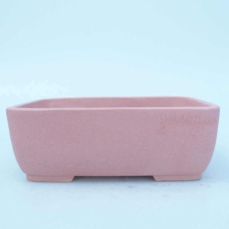 Bol à bonsaï en céramique 16 x 11 x 5,5 cm, rose