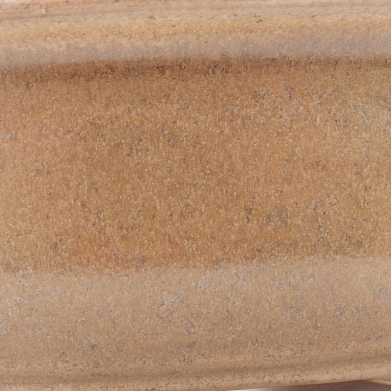 Bol à bonsaï en céramique 16 x 12,5 x 6 cm, couleur beige