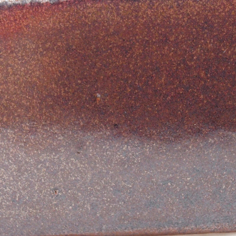 Bol à bonsaï en céramique 16 x 13 x 4,5 cm, brun