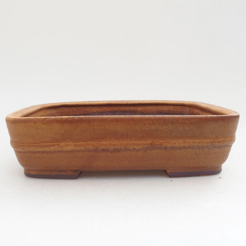 Bol à bonsaï en céramique 17,5 x 14,5 x 5 cm, rose