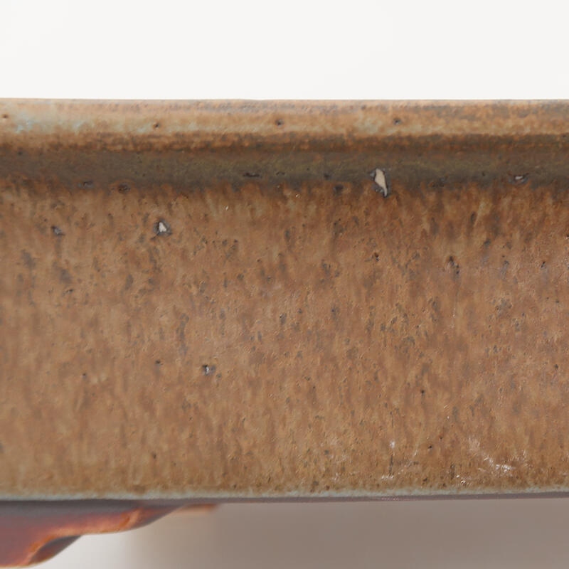 Bol à bonsaï en céramique 17,5 x 14 x 5,5 cm, couleur bleu