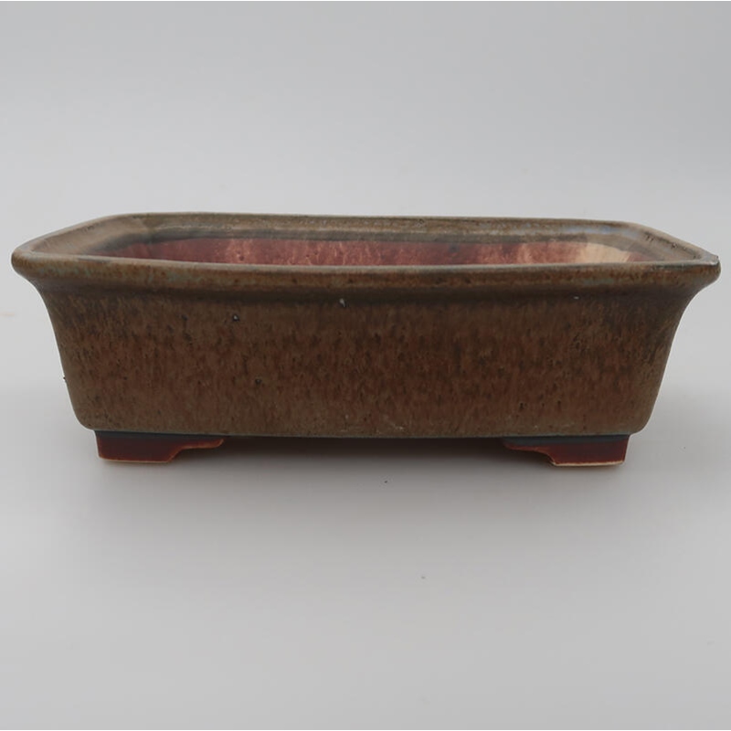 Bol à bonsaï en céramique 17,5 x 14 x 5,5 cm, couleur bleu