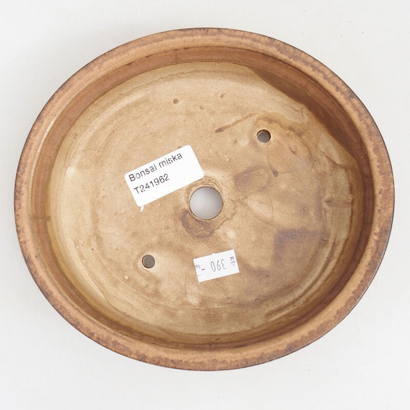 Bol à bonsaï en céramique 17,5 x 16 x 4,5 cm, rose