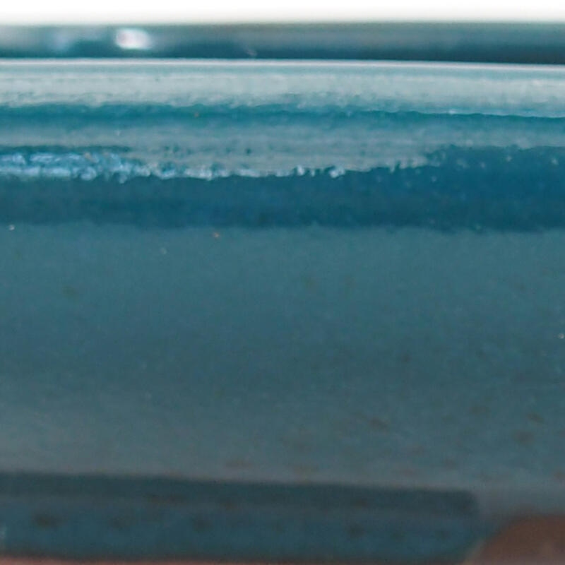 Bol à bonsaï en céramique 17 x 13,5 x 3,5 cm, vert