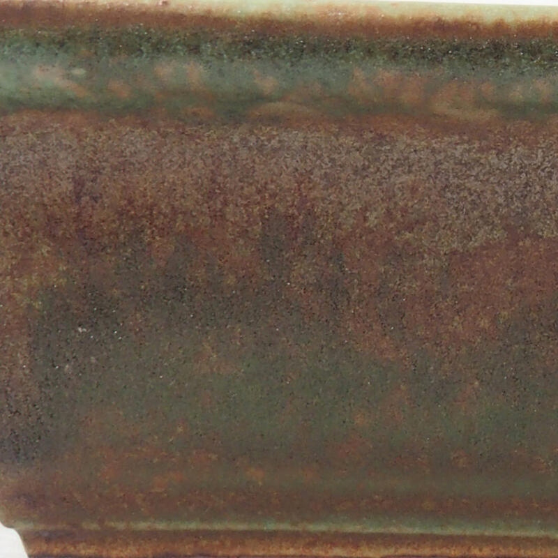 Bol à bonsaï en céramique 18 x 13,5 x 4 cm, vert