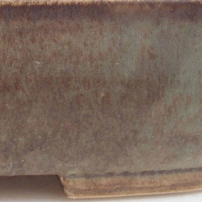 Bol à bonsaï en céramique 18 x 14,5 x 4,5 cm, vert