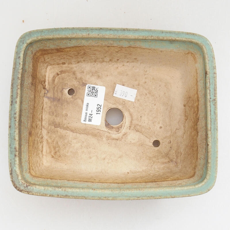 Bol à bonsaï en céramique 18 x 14 x 5,5 cm, vert