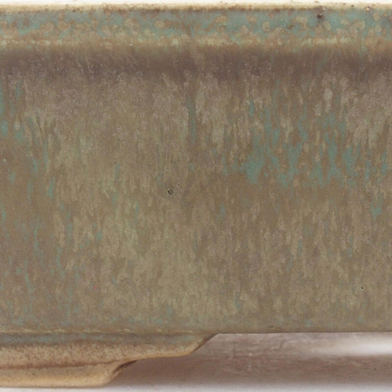 Bol à bonsaï en céramique 18 x 14 x 5,5 cm, vert