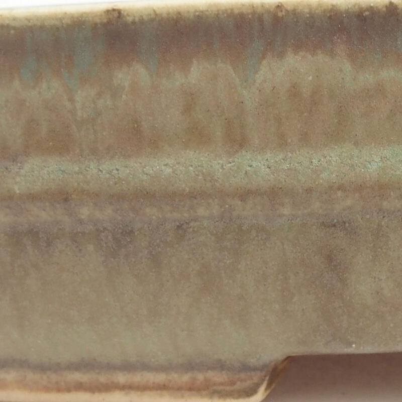 Bol à bonsaï en céramique 18 x 15 x 4,5 cm, vert