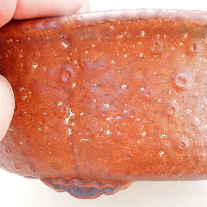 Bol à bonsaï en céramique 18 x 16,5 x 6,5 cm, brun