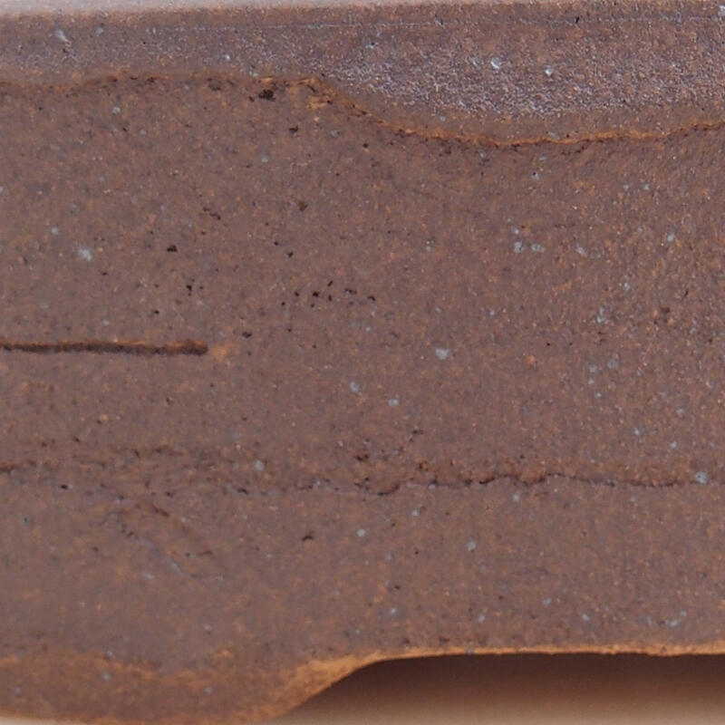 Bol à bonsaï en céramique 19,5 x 16 x 5 cm, brun