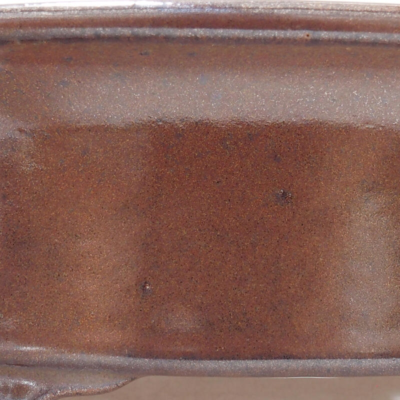 Bol à bonsaï en céramique 19,5 x 16 x 6,5 cm, brun
