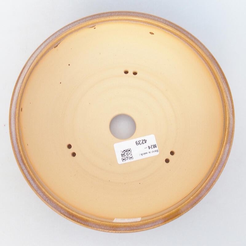 Bol à bonsaï en céramique 19 x 19 x 5,5 cm, rose