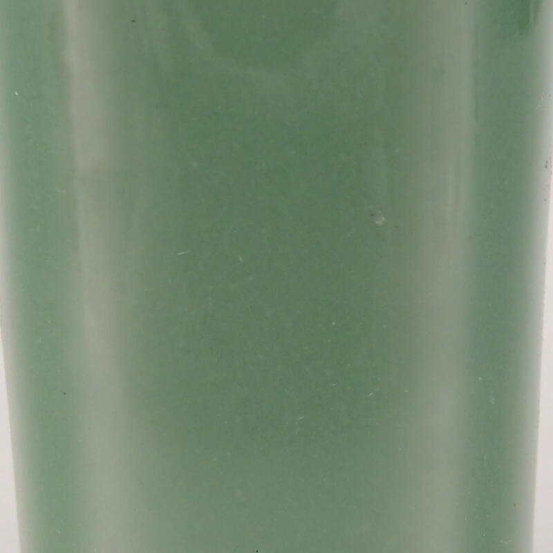 Pot à bonsaï en céramique 2,5 x 2,5 x 4,5 cm, couleur verte