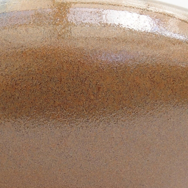 Bol à bonsaï en céramique 21 x 21 x 6,5 cm, brun
