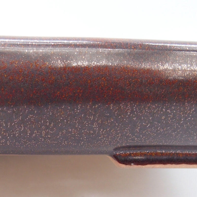 Bol à bonsaï en céramique 23,5 x 17 x 4 cm, brun