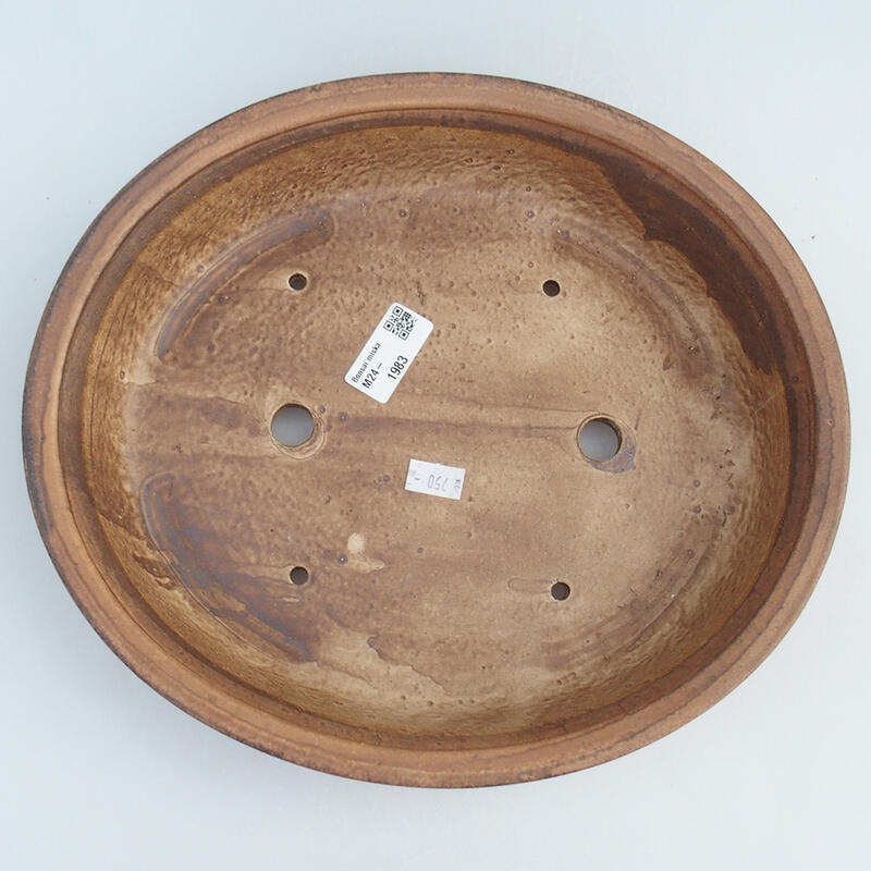 Bol à bonsaï en céramique 28,5 x 25 x 6 cm, rose