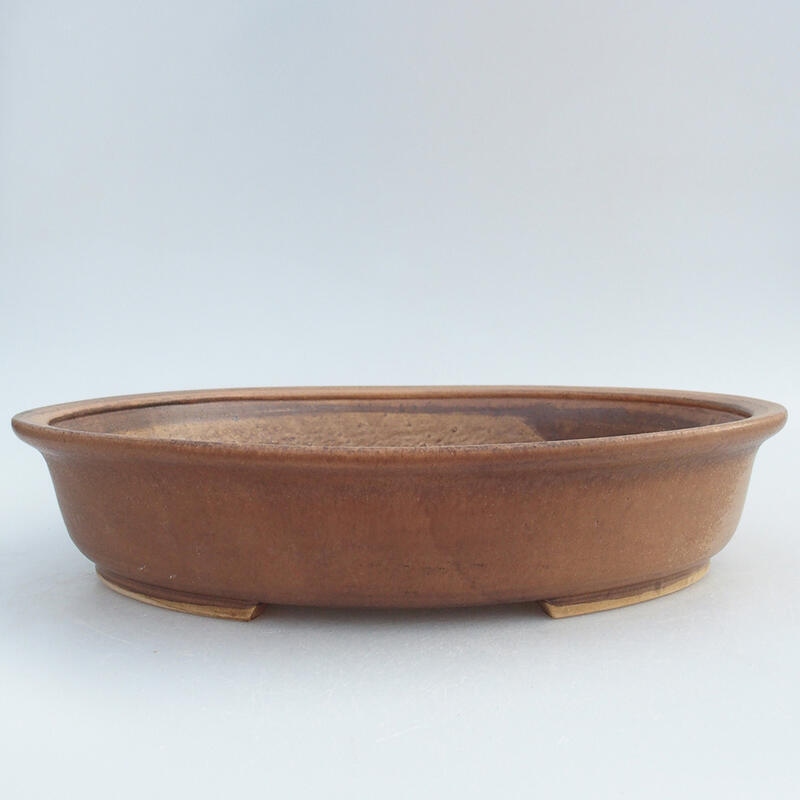 Bol à bonsaï en céramique 28,5 x 25 x 6 cm, rose