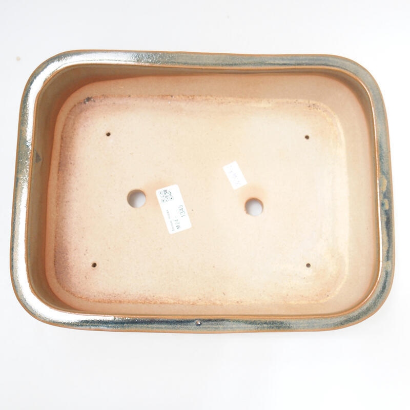 Bol à bonsaï en céramique 28 x 21 x 7,5 cm, brun