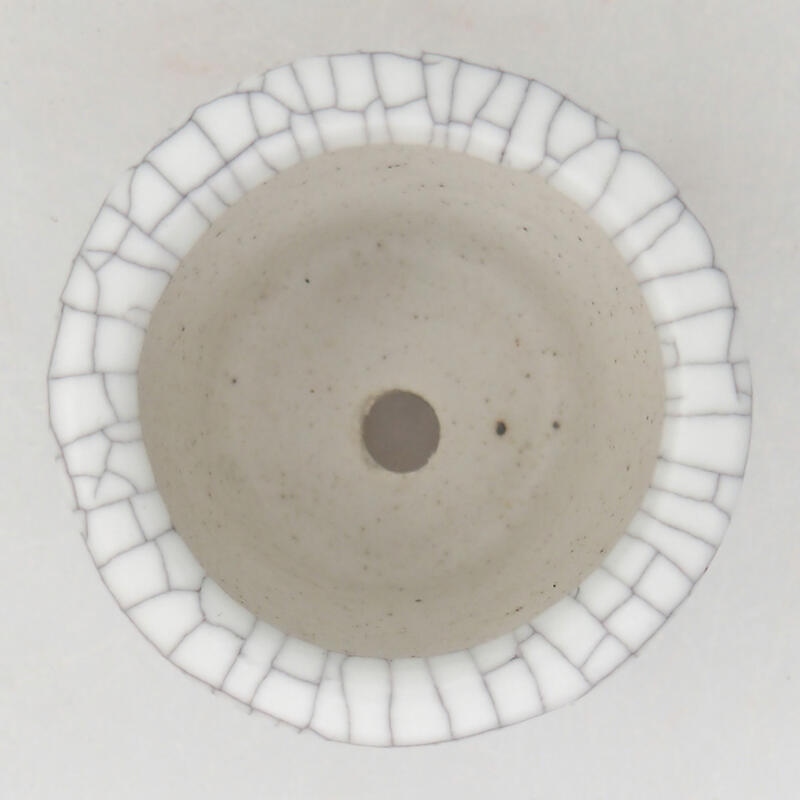 Bol à bonsaï en céramique 3,5 x 3,5 x 2,5 cm, couleur raku