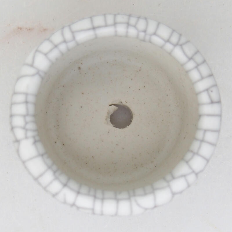 Bol à bonsaï en céramique 3,5 x 3,5 x 2,5 cm, couleur raku