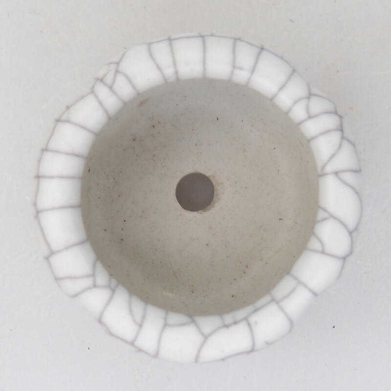 Bol à bonsaï en céramique 3,5 x 3,5 x 2,5 cm, couleur raku