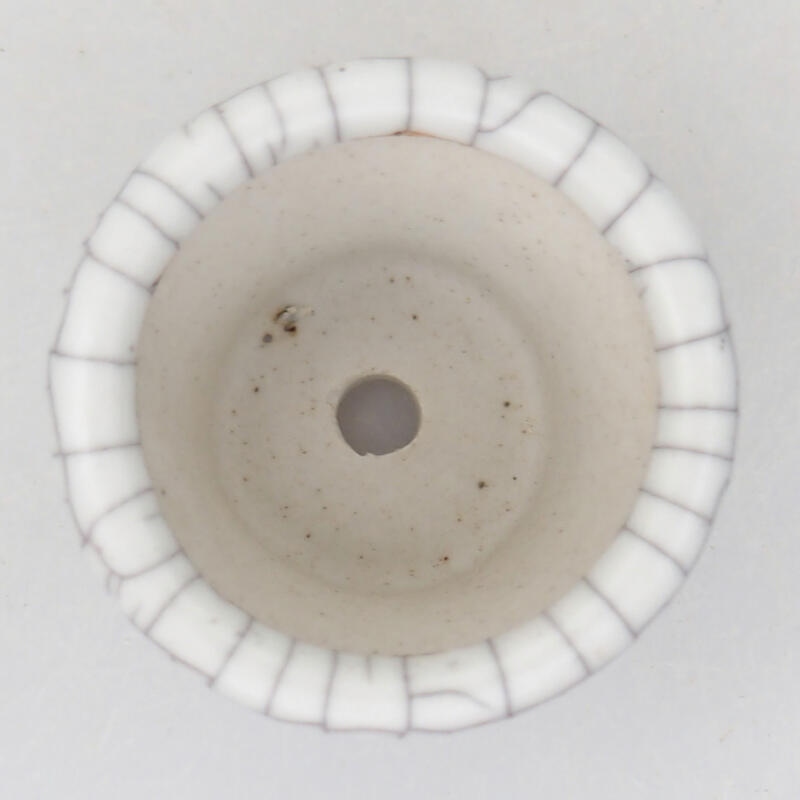 Bol à bonsaï en céramique 3,5 x 3,5 x 2,5 cm, couleur raku
