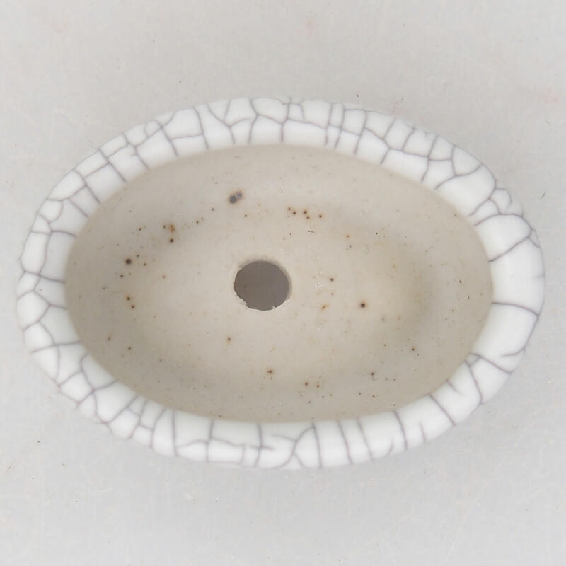 Bol à bonsaï en céramique 4,5 x 3 x 2 cm, couleur raku