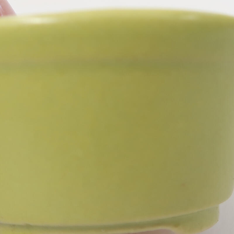 Bol à bonsaï en céramique 4,5 x 4,5 x 2,5 cm, vert