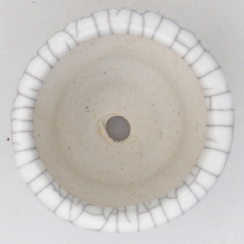 Bol à bonsaï en céramique 4 x 4 x 2 cm, couleur raku