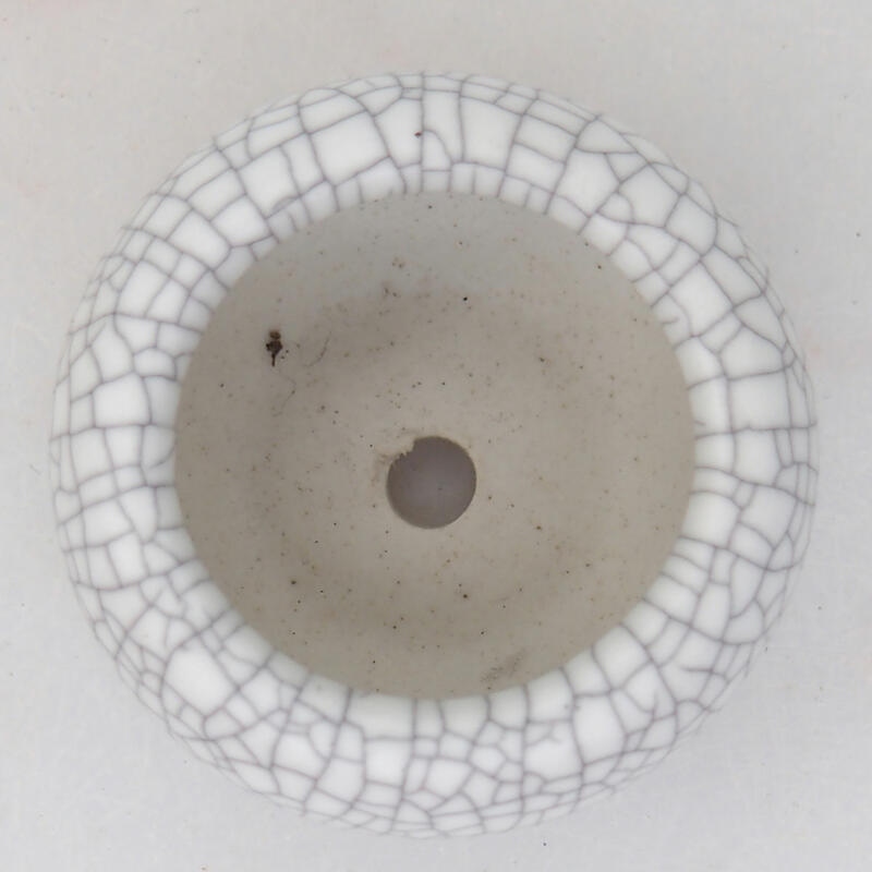 Bol à bonsaï en céramique 4 x 4 x 2 cm, couleur raku