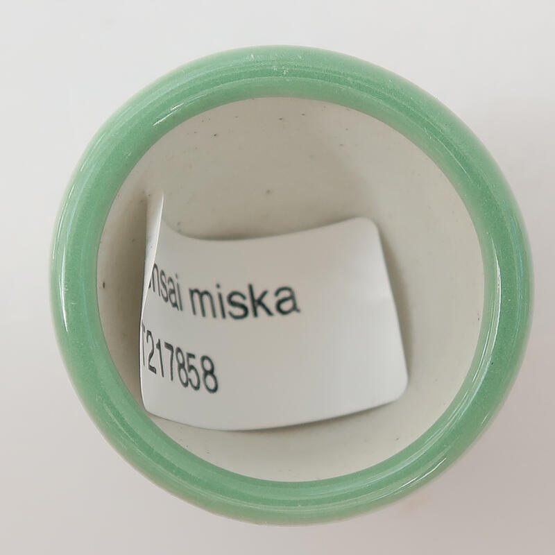 Bol à bonsaï en céramique 4 x 4 x 3 cm, vert