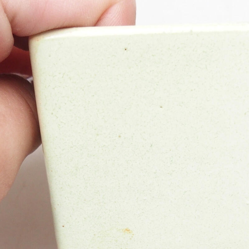 Bol à bonsaï en céramique 5,5 x 5,5 x 6 cm, jaune