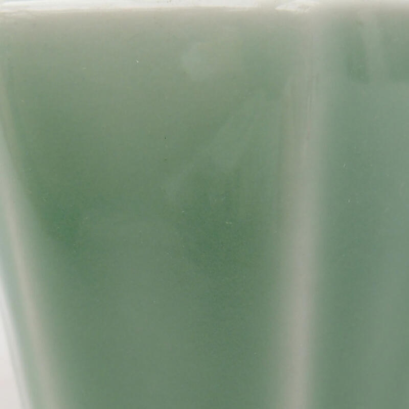 Bol à bonsaï en céramique 5,5 x 5 x 5 cm, vert