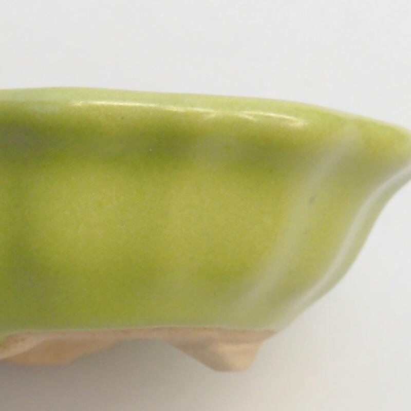 Bol à bonsaï en céramique 5 x 5 x 2 cm, vert