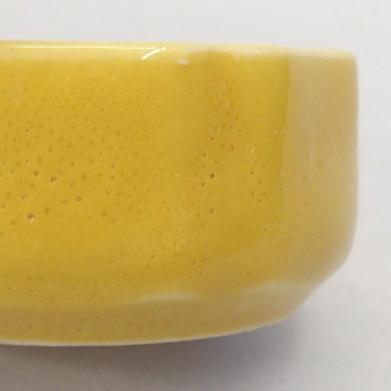 Bol à bonsaï en céramique 5 x 5 x 2 cm, jaune