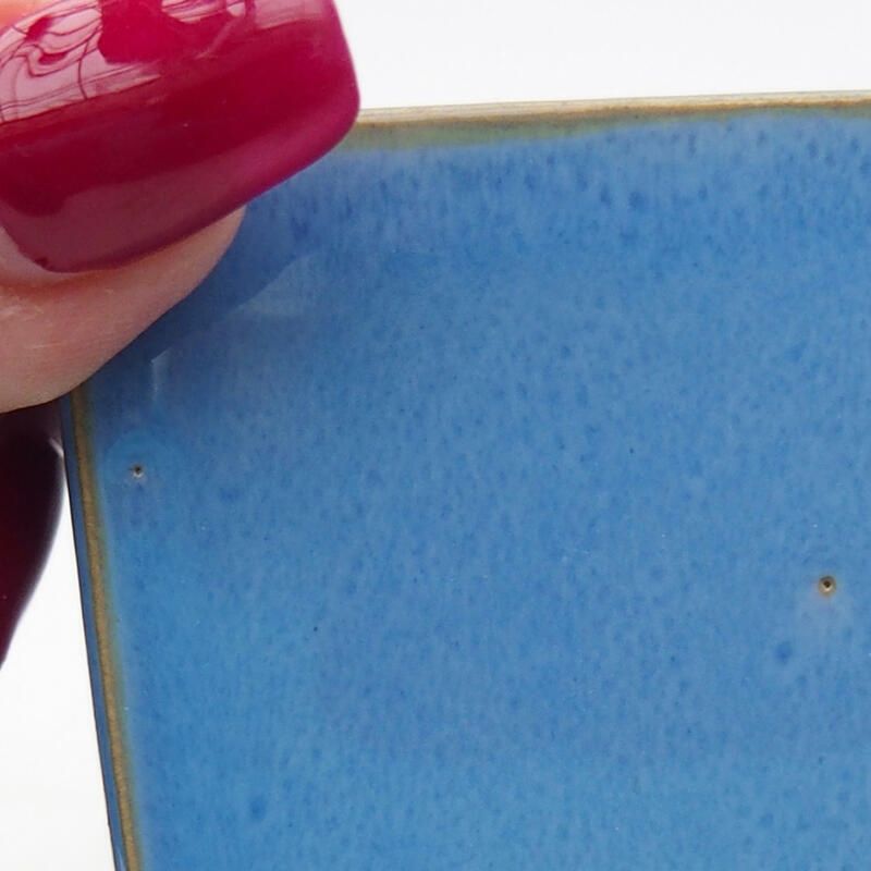 Bol à bonsaï en céramique 5 x 5 x 5 cm, couleur bleu