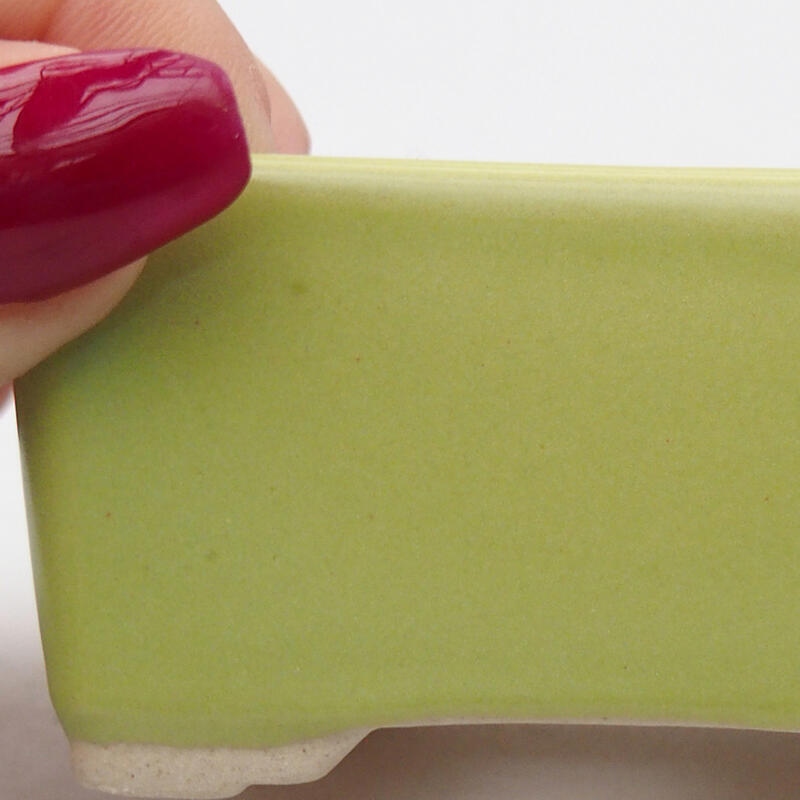 Bol à bonsaï en céramique 6,5 x 5 x 3,5 cm, vert