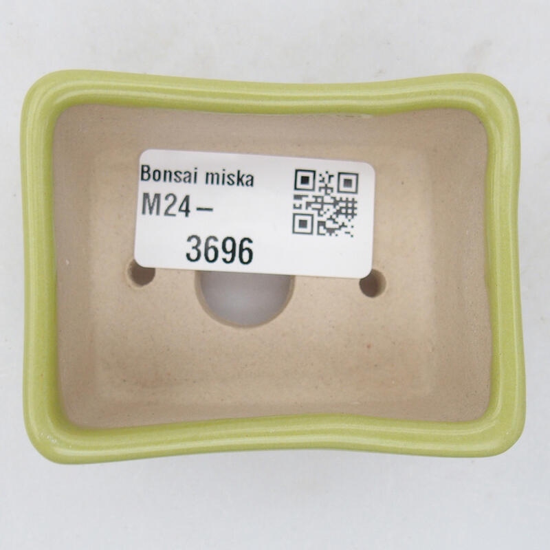Bol à bonsaï en céramique 6,5 x 5 x 3,5 cm, vert