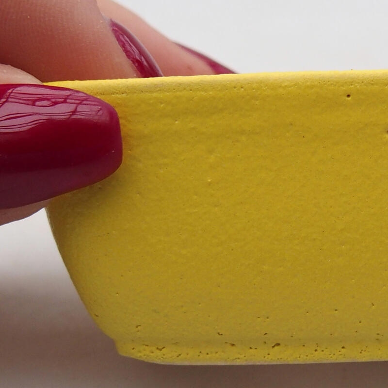 Bol à bonsaï en céramique 6 x 5 x 3 cm, jaune