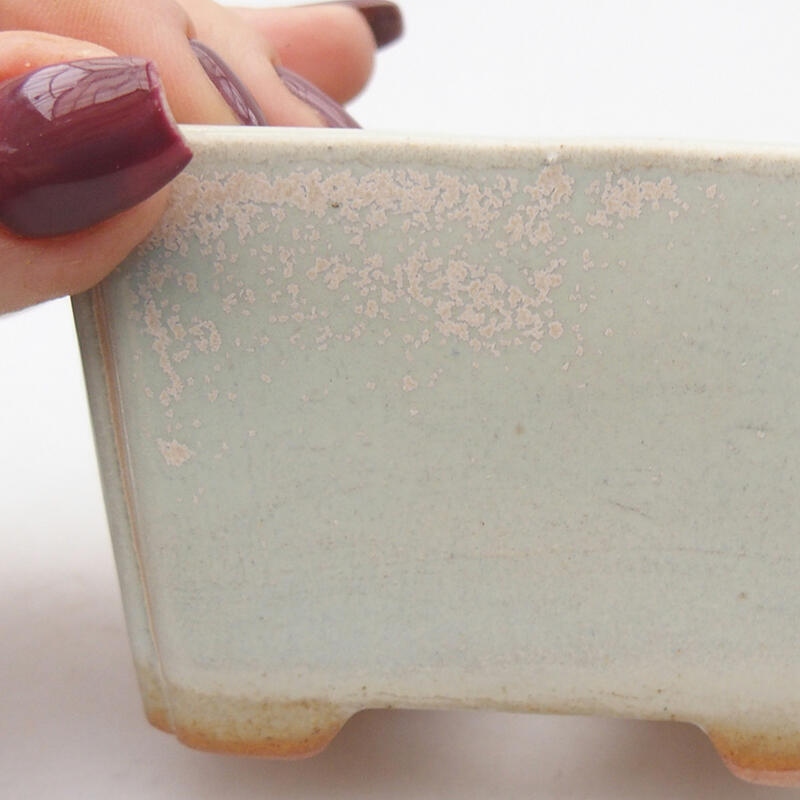 Bol à bonsaï en céramique 7,5 x 6 x 5 cm, vert