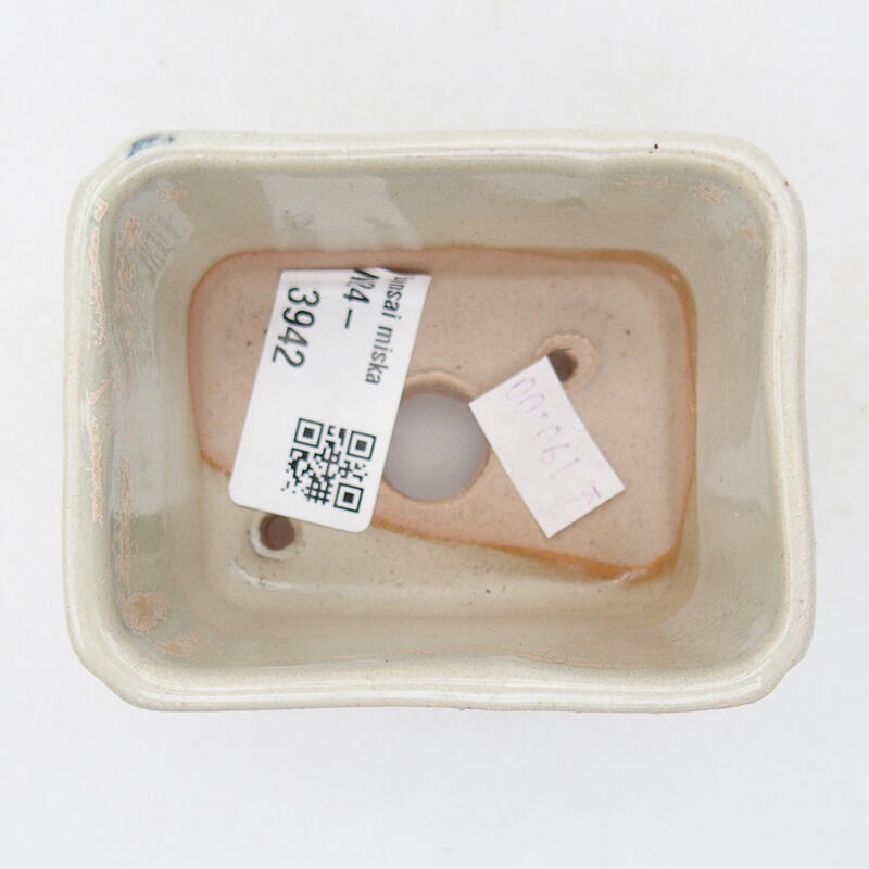 Bol à bonsaï en céramique 7,5 x 6 x 5 cm, vert