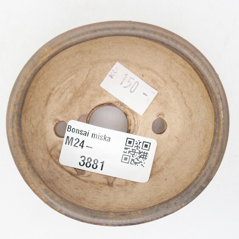 Bol à bonsaï en céramique 7,5 x 7 x 4 cm, brun