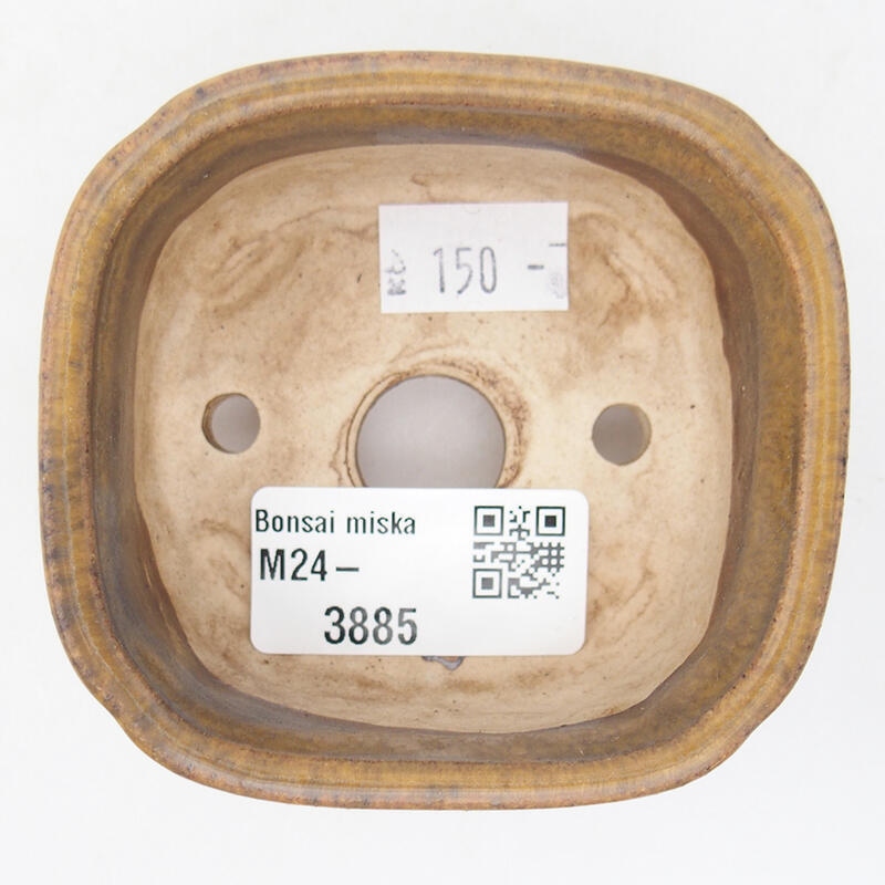 Bol à bonsaï en céramique 7,5 x 7 x 4 cm, brun