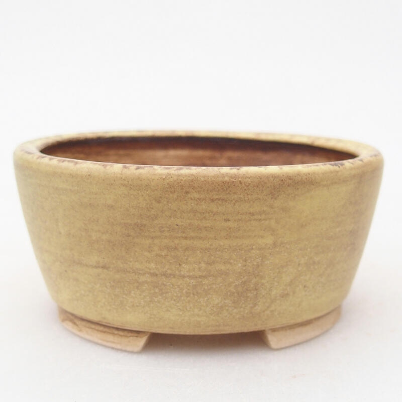 Bol à bonsaï en céramique 7,5 x 7 x 4 cm, vert