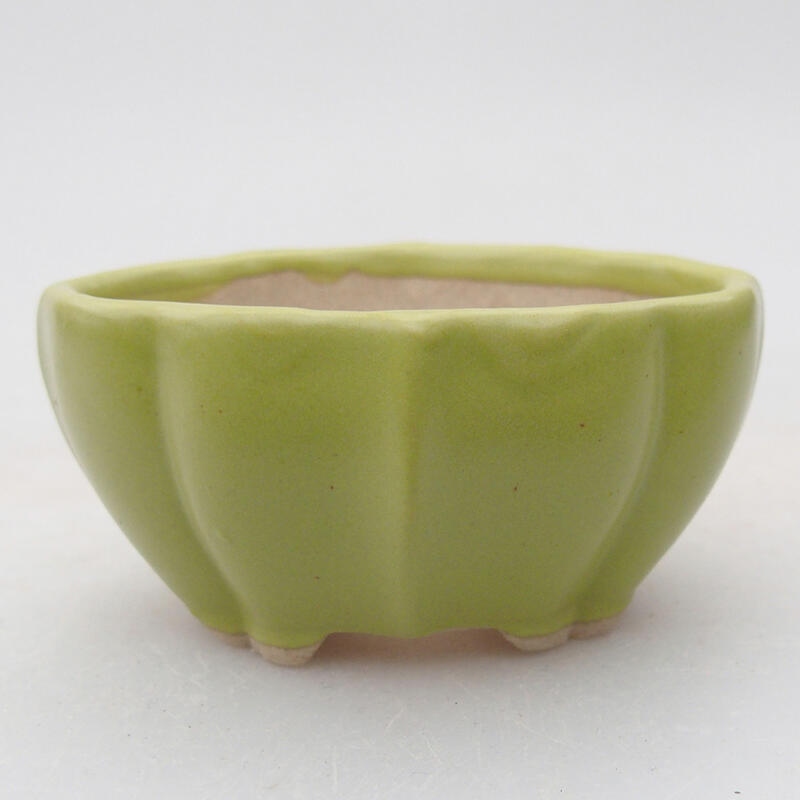 Bol à bonsaï en céramique 7 x 5 x 3,5 cm, vert