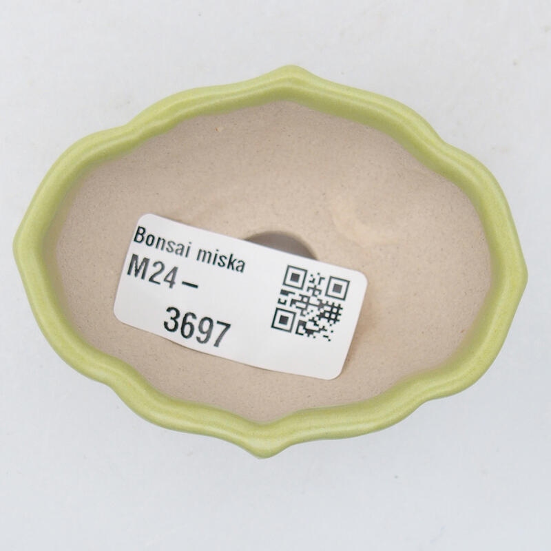 Bol à bonsaï en céramique 7 x 5 x 3,5 cm, vert