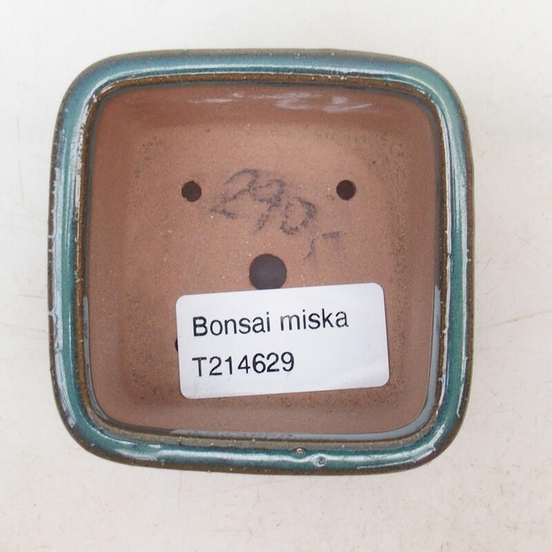 Bol à bonsaï en céramique 7 x 7 x 4 cm, vert