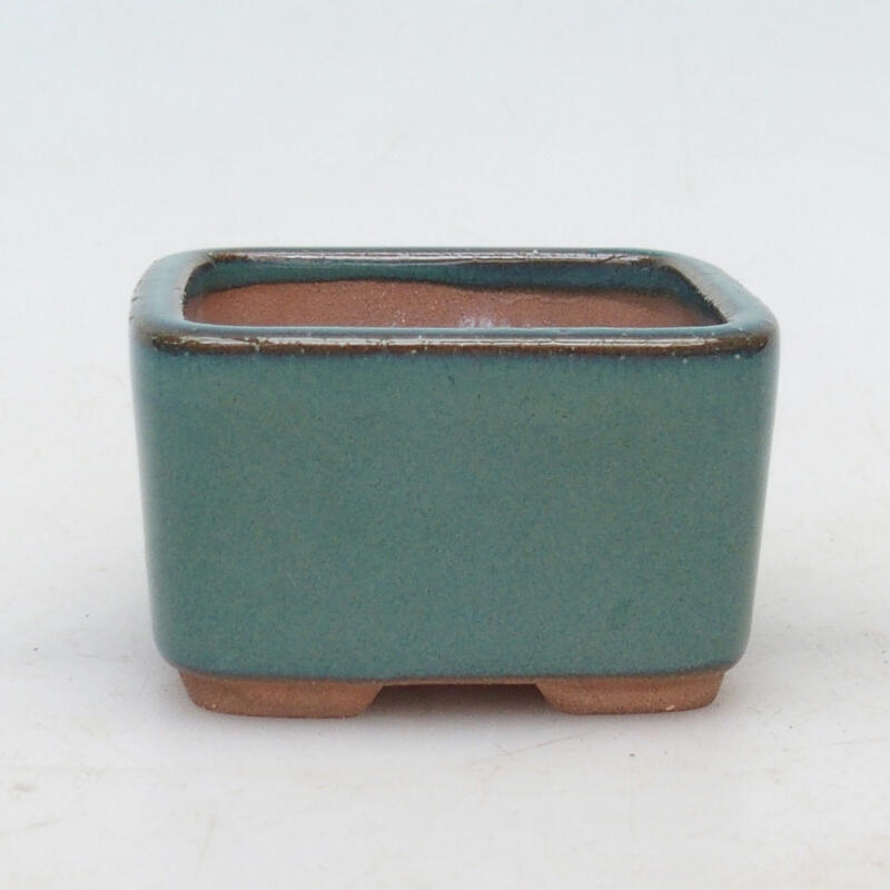Bol à bonsaï en céramique 7 x 7 x 4 cm, vert